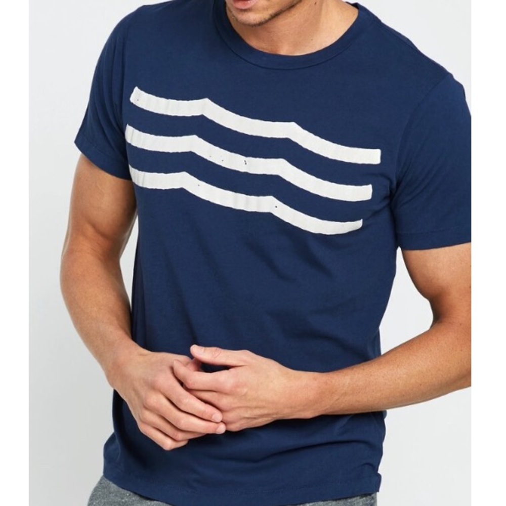 Sol Angeles☀️Blue and White Short Sleeve Tee☀️